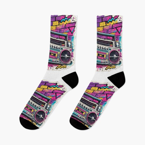 Item preview, 80s Boombox Graffiti Street Art - Retro Hip Hop designed and sold by irfanshikh.