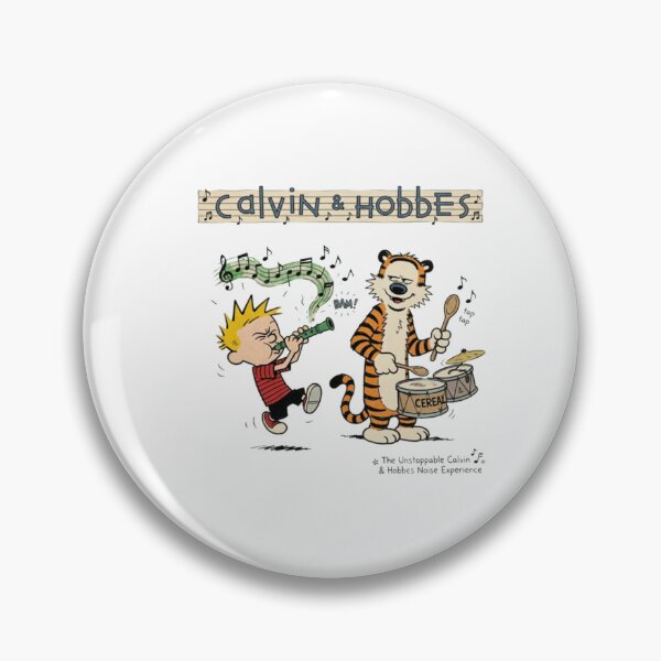 Item preview, Boy and Tiger, Calvin and Hobbes vintage 90s, Classic Cartoon, Classic Comic designed and sold by memoryweaverart.