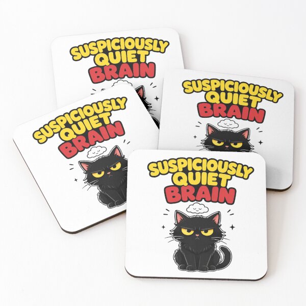 Item preview, Black Cat Overthinking Gift designed and sold by Gentlestate.