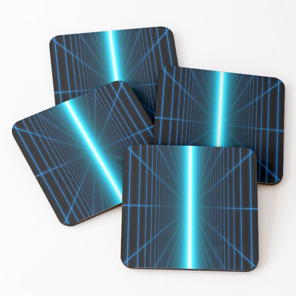 Item preview, Cyan Vertical Parallel Planes designed and sold by Electric Shock!! Design.