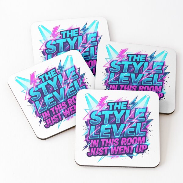Item preview, Style Level Went Up Spotlight Neon Typography designed and sold by KhAIa Reeve Art Studio.