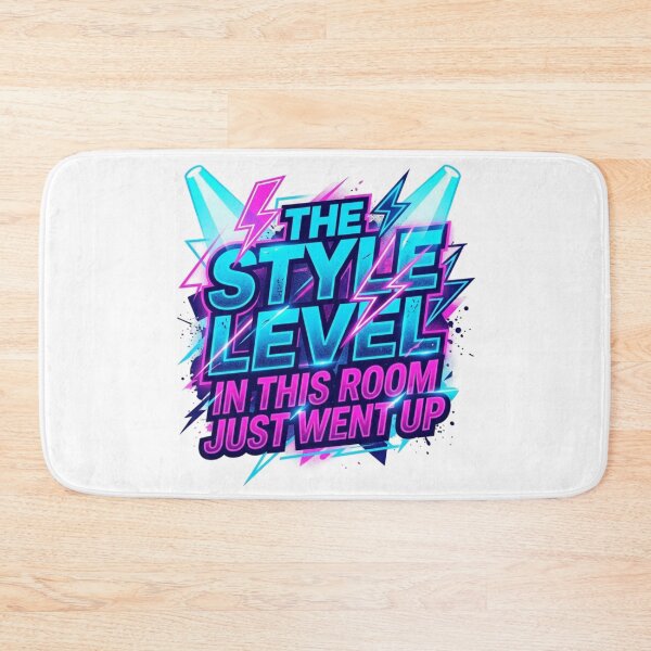 Item preview, Style Level Went Up Spotlight Neon Typography designed and sold by KhAIa Reeve Art Studio.