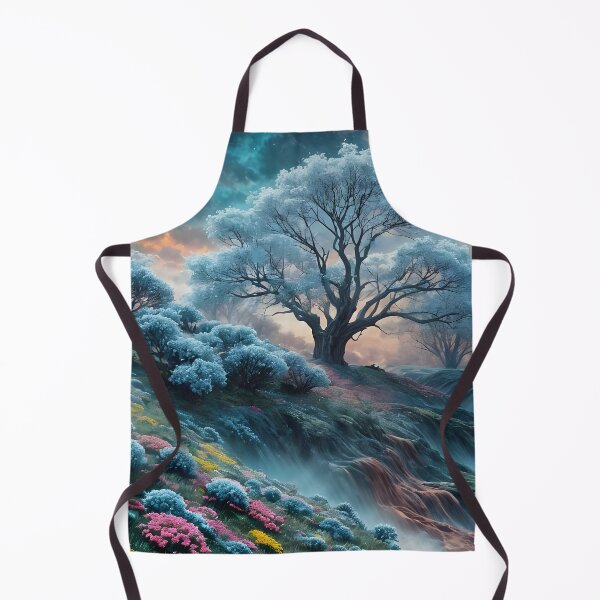 Item preview, Enchanted Misty River Through Frosted Woods, Fantasy designed and sold by Patricia Johnston.
