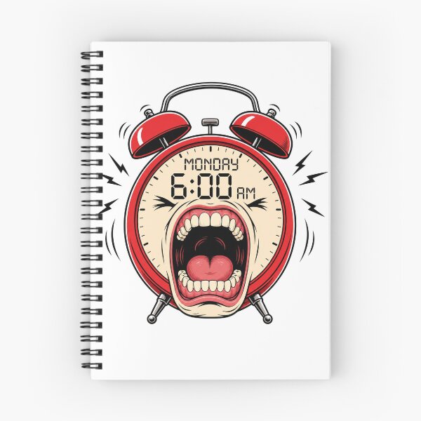 Item preview, Monday 6:00 AM – Funny Screaming Alarm Clock | Monday Morning Humor Design designed and sold by puzzell.