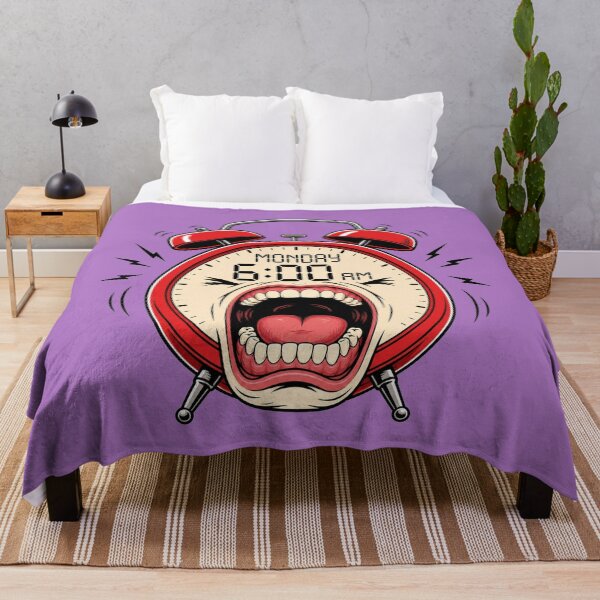 Item preview, Monday 6:00 AM – Funny Screaming Alarm Clock | Monday Morning Humor Design designed and sold by puzzell.