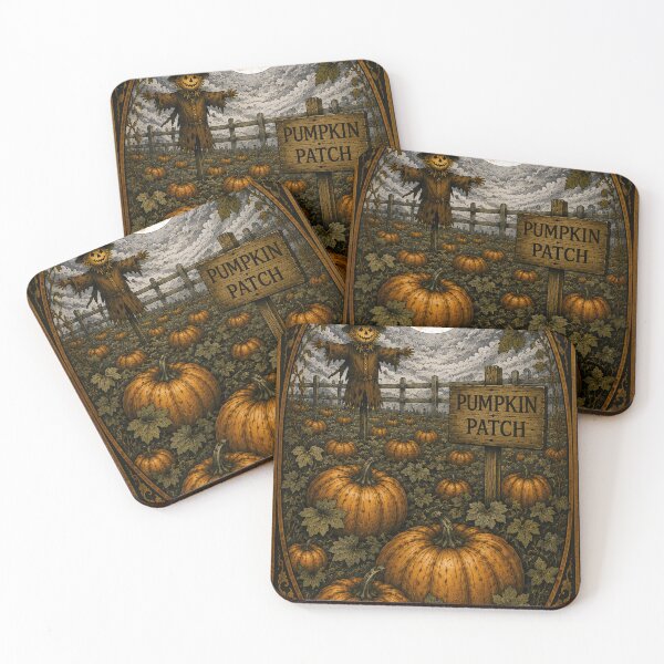Item preview, Moonlit Pumpkin Patch designed and sold by The Enchanted Treasury.