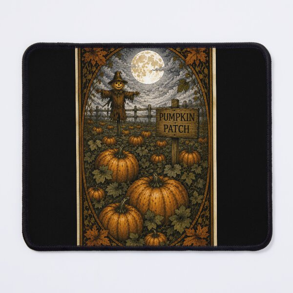 Item preview, Moonlit Pumpkin Patch designed and sold by The Enchanted Treasury.