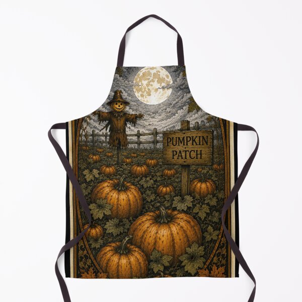 Item preview, Moonlit Pumpkin Patch designed and sold by The Enchanted Treasury.