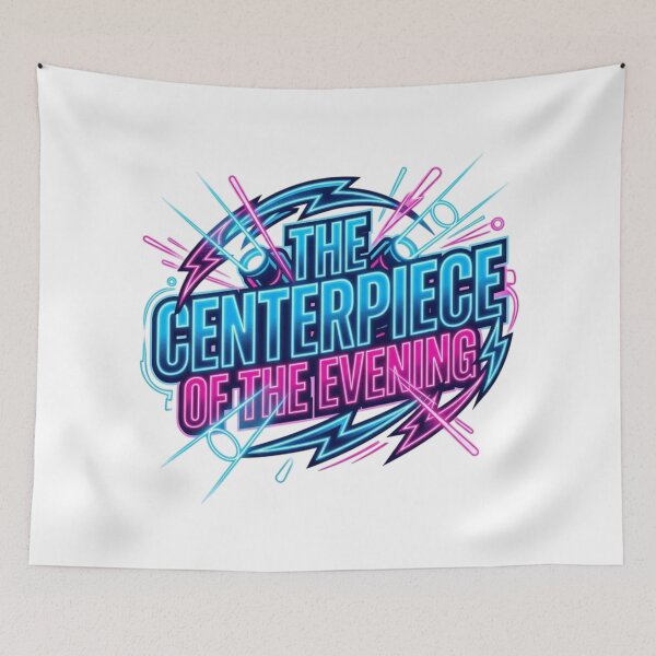 Item preview, Centerpiece Of Evening Spotlight Neon Typography  designed and sold by KhAIa Reeve Art Studio.