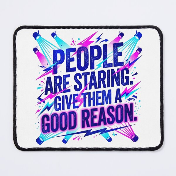 Item preview, People Are Starring Spotlight Neon Typography designed and sold by KhAIa Reeve Art Studio.