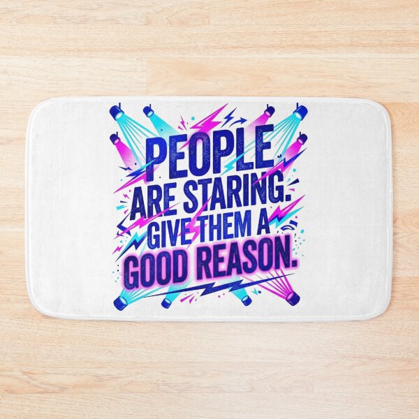 Item preview, People Are Starring Spotlight Neon Typography designed and sold by KhAIa Reeve Art Studio.
