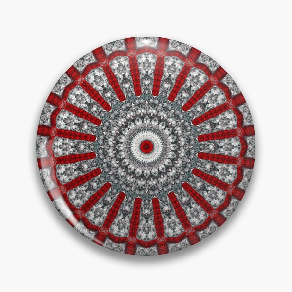 Item preview, Dark Skull Mandala Kaleidoscope Gothic Sacred Geometry Abstract Symmetry Art designed and sold by cr6zym1nd.