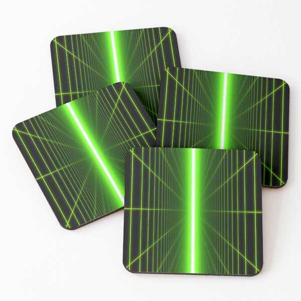 Item preview, Green Vertical Parallel Planes designed and sold by Electric Shock!! Design.