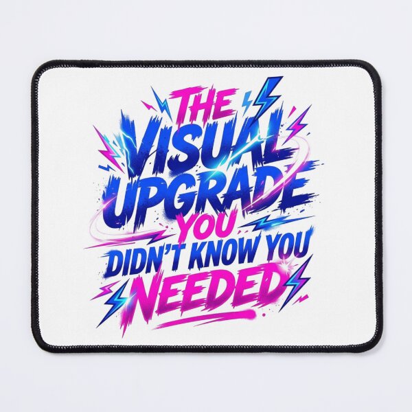 Artikelvorschau, Visual Upgrade Needed Spotlight Neon Typography entworfen und verkauft von KhAIa Reeve Art Studio.