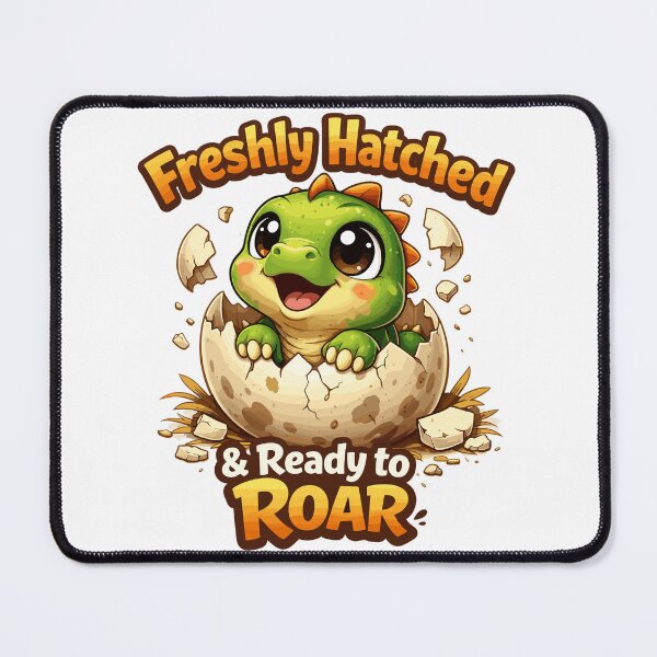 Item preview, Freshly Hatched Dino – Cute Dinosaur in an Egg designed and sold by Pineapple-Tree.