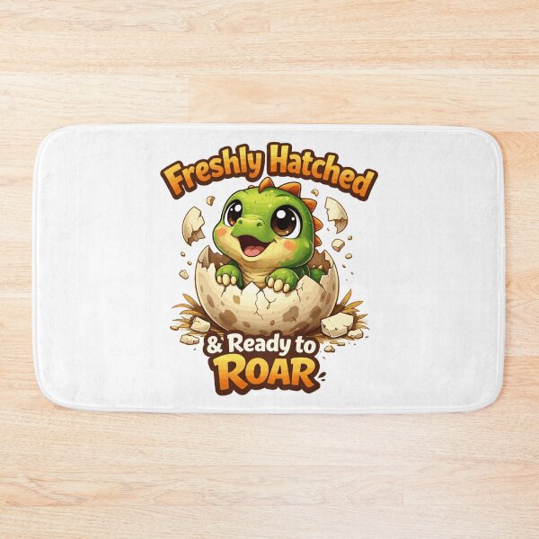 Item preview, Freshly Hatched Dino – Cute Dinosaur in an Egg designed and sold by Pineapple-Tree.