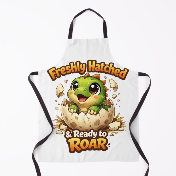 Item preview, Freshly Hatched Dino – Cute Dinosaur in an Egg designed and sold by Pineapple-Tree.