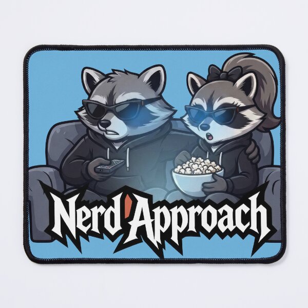 Item preview, Binge Watching Couple Raccoons - Nerd Approach designed and sold by NerdApproach.