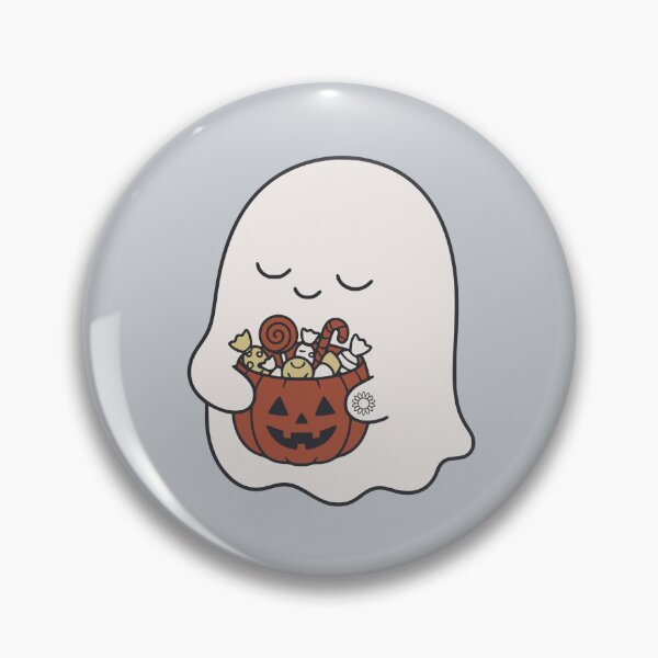 Item preview, Sleepy Cute Ghost Hugging Pumpkin Candy Jar designed and sold by suncorner28.