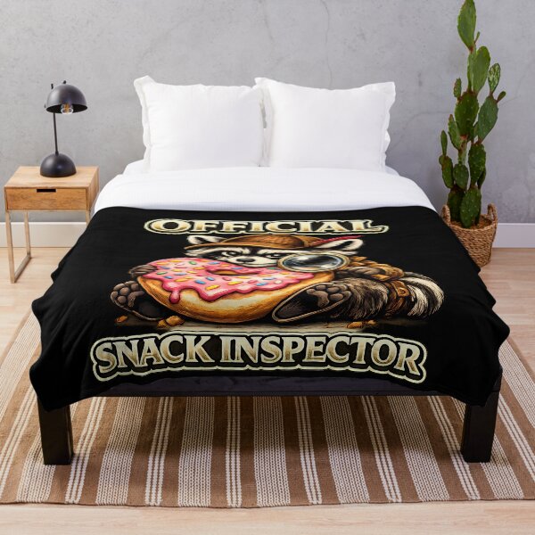 Item preview, Camiseta con estampado vintage de un divertido mapache amante de las donas, inspector oficial de snacks. designed and sold by clockedoutwearshop.