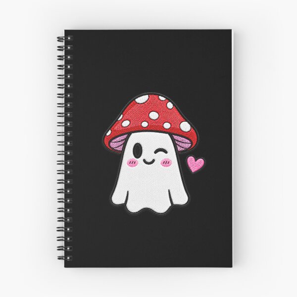 Item preview, Winking Ghost Kawaii Embroidery Patch Design Cute Mushroom Boo designed and sold by ColorSplash123.
