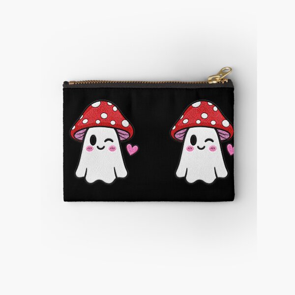 Item preview, Winking Ghost Kawaii Embroidery Patch Design Cute Mushroom Boo designed and sold by ColorSplash123.