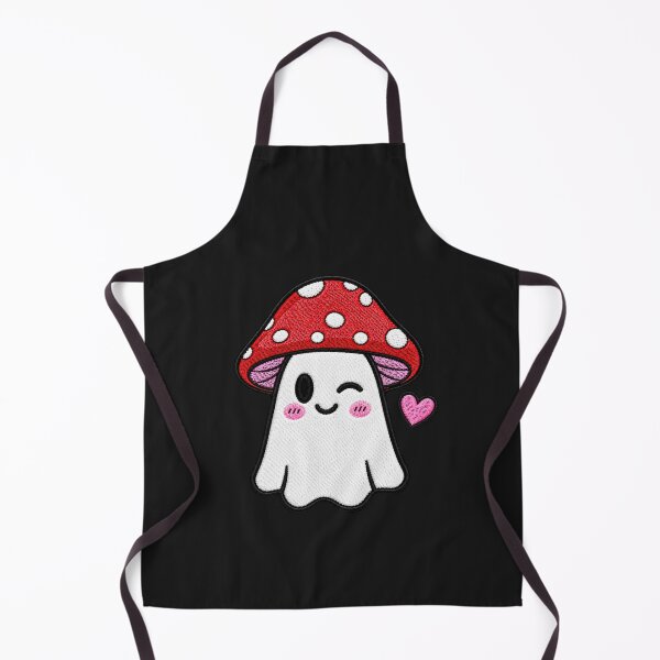 Item preview, Winking Ghost Kawaii Embroidery Patch Design Cute Mushroom Boo designed and sold by ColorSplash123.