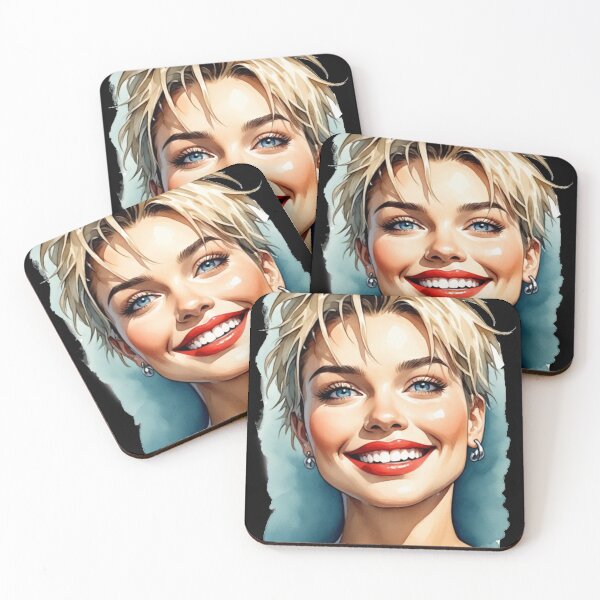 Item preview, Radiant Smile – Modern Portrait Illustration designed and sold by halibutgoatramb.