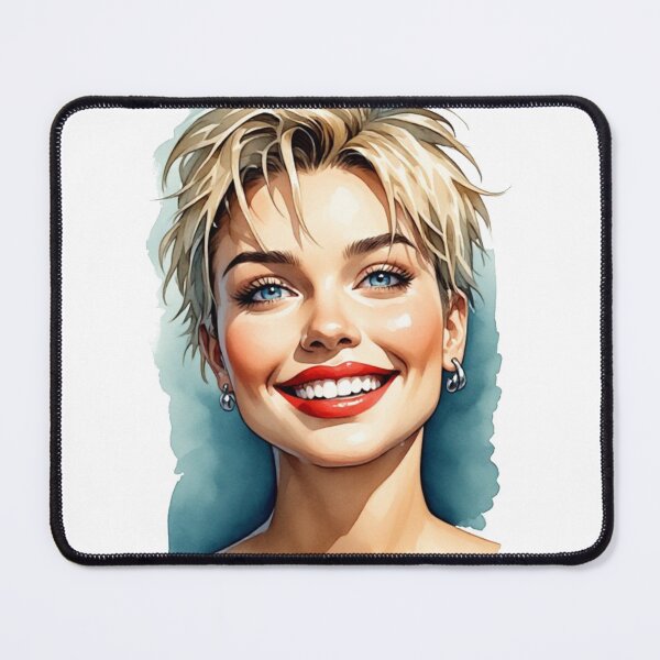 Item preview, Radiant Smile – Modern Portrait Illustration designed and sold by halibutgoatramb.