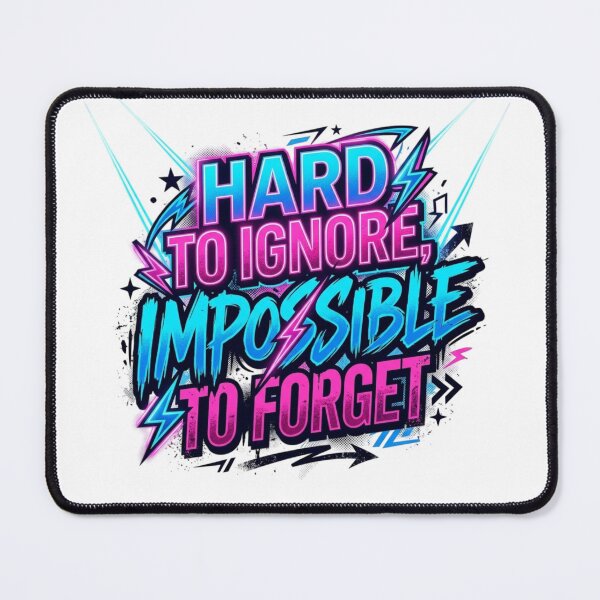 Item preview, Impossible To Forget Spotlight Neon Typography designed and sold by KhAIa Reeve Art Studio.