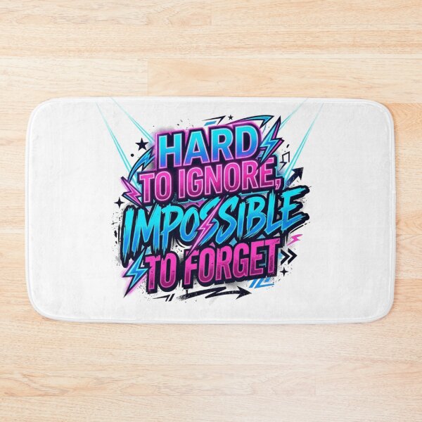 Item preview, Impossible To Forget Spotlight Neon Typography designed and sold by KhAIa Reeve Art Studio.