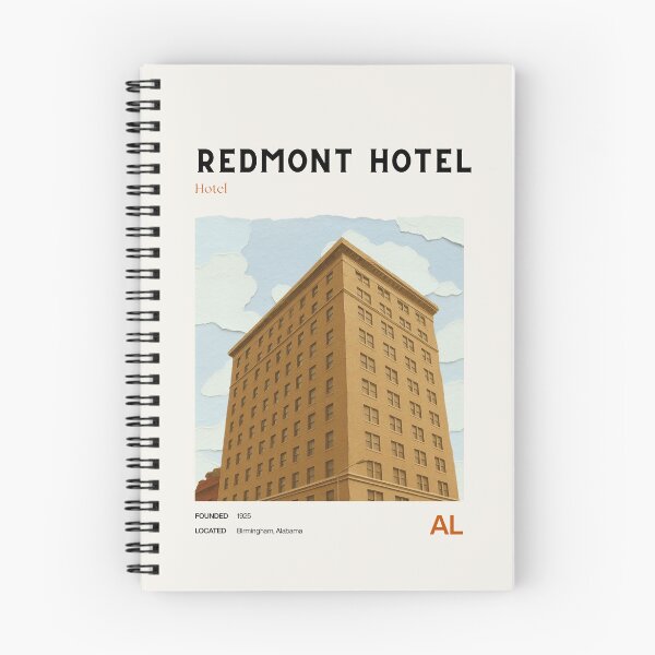 Item preview, Redmont Hotel Midcentury Modern Travel Poster designed and sold by GhostlyWorld.