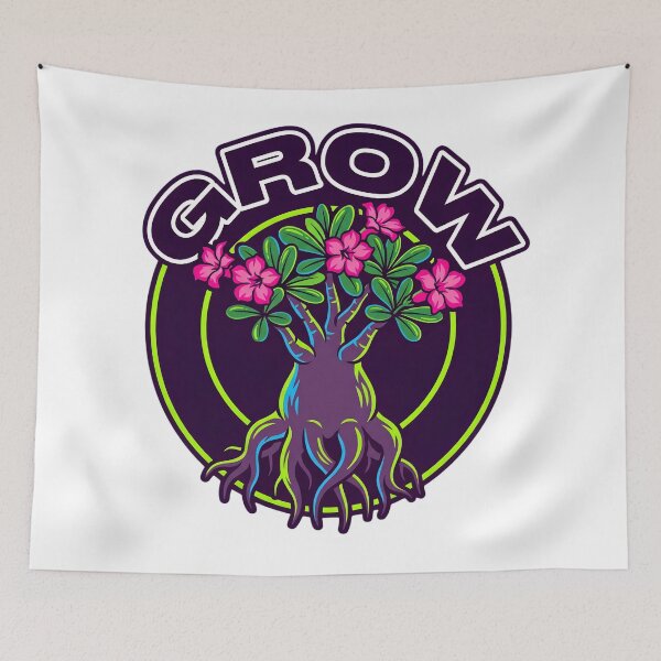 Item preview, Adenium Arabicum Desert Rose Y2K Streetwear designed and sold by GreenDivisionJP.