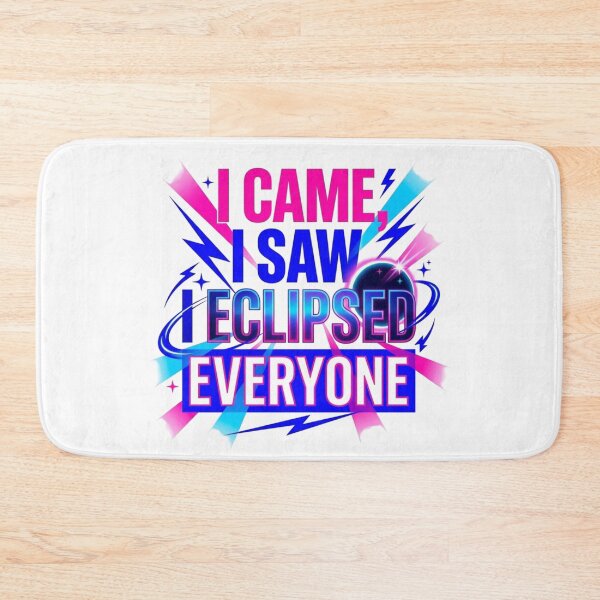 Item preview, I Eclipsed Everyone Spotlight Neon Typography designed and sold by KhAIa Reeve Art Studio.