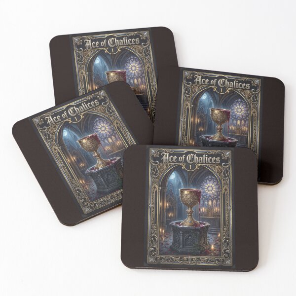 Item preview, Ace of Chalices -Medieval -Ace Card designed and sold by Studio77-Gothic.