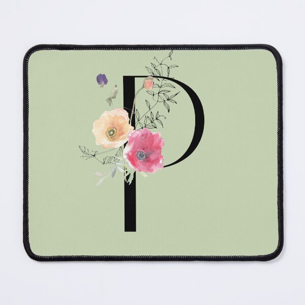 Item preview, Letter P Poppies designed and sold by WildAliceArt.