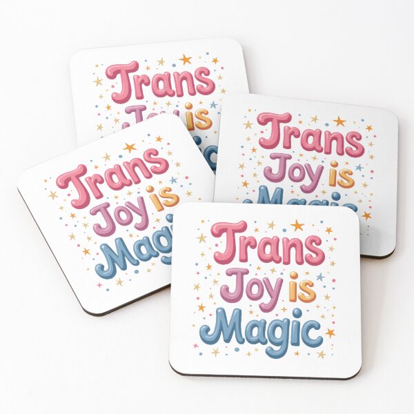 Item preview, Trans Joy Is Magic Typography designed and sold by Wear2Transform.