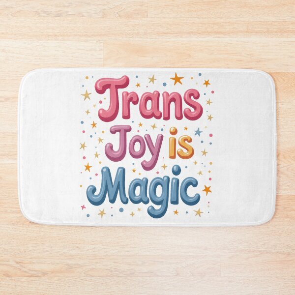 Item preview, Trans Joy Is Magic Typography designed and sold by Wear2Transform.