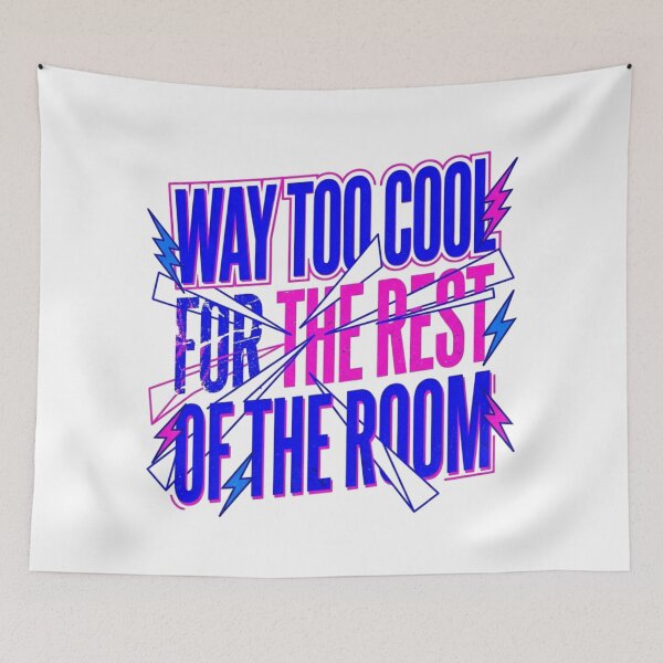 Item preview, Way Too Cool Spotlight Neon Typography designed and sold by KhAIa Reeve Art Studio.