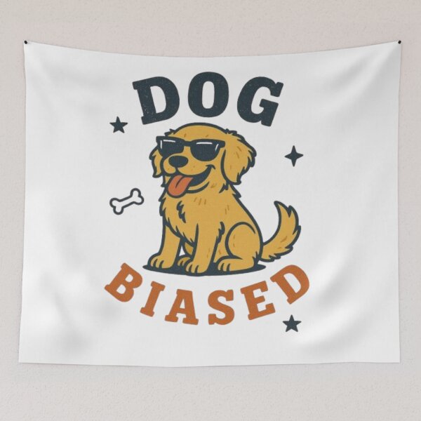 Item preview, Dog Biased Funny Golden Retriever Dog Lover Gift T-Shirt designed and sold by HopeAndHustle.