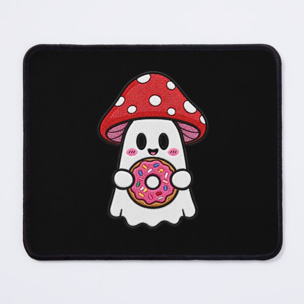 Item preview, Cute Ghost Donut Kawaii Embroidery Patch Design Mushroom Boo designed and sold by ColorSplash123.