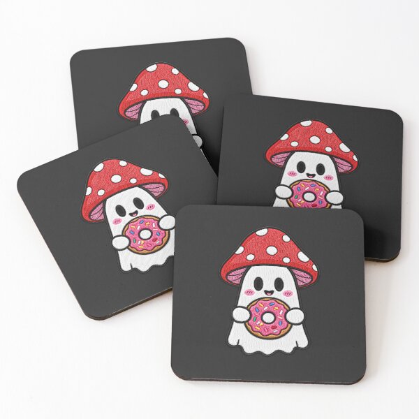 Item preview, Cute Ghost Donut Kawaii Embroidery Patch Design Mushroom Boo designed and sold by ColorSplash123.