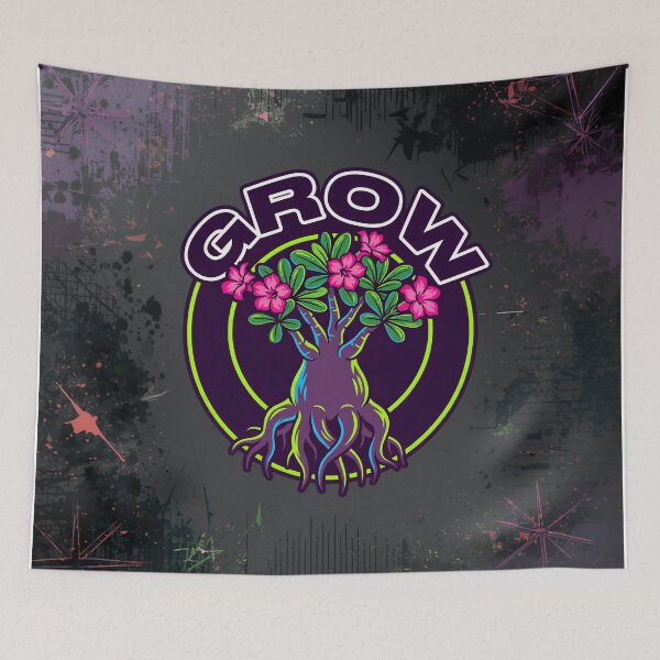 Item preview, Adenium Arabicum Desert Rose Y2K Streetwear designed and sold by GreenDivisionJP.