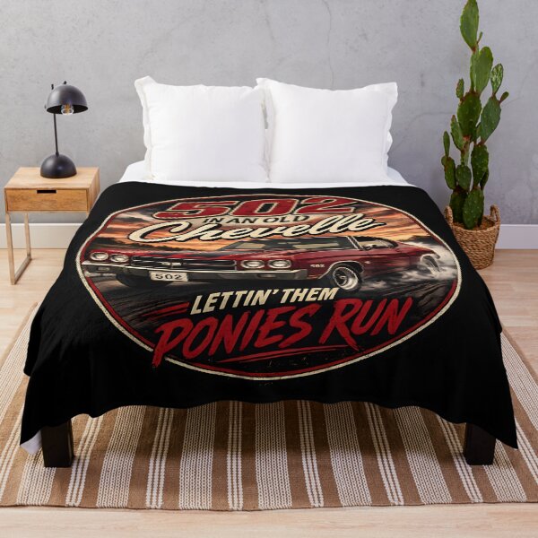 Item preview, 502 in an Old Chevelle Lettin' Them Ponies Run | Muscle Car Lyric Design designed and sold by WordWab.
