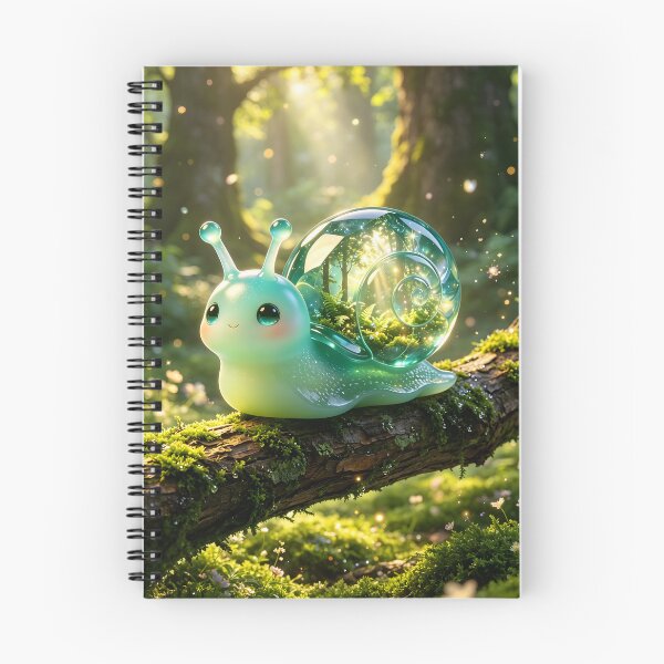 Item preview, The Forest Guardian - Magical Emerald Snail with Living Ecosystem Shell designed and sold by ABYSSLAB.
