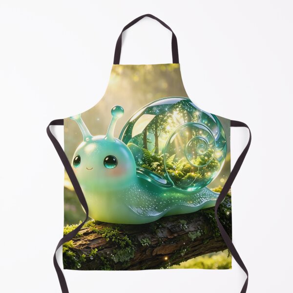 Item preview, The Forest Guardian - Magical Emerald Snail with Living Ecosystem Shell designed and sold by ABYSSLAB.