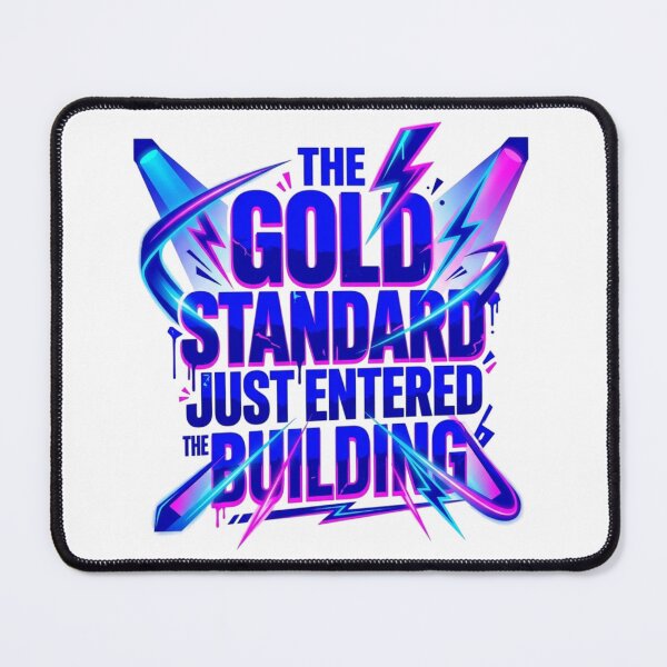 Item preview, Gold Standard Entered Spotlight Neon Typography designed and sold by KhAIa Reeve Art Studio.