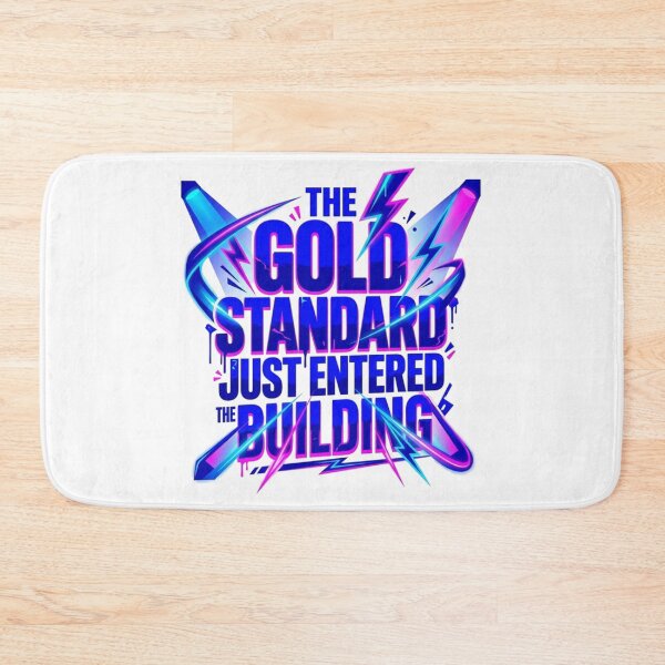 Item preview, Gold Standard Entered Spotlight Neon Typography designed and sold by KhAIa Reeve Art Studio.