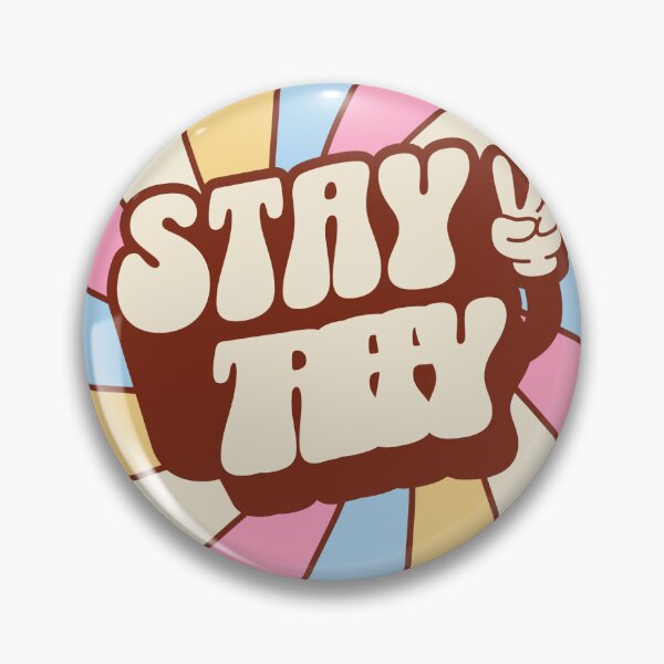 Item preview, Stay Trippy Retro 70s Saying Positive Vibes designed and sold by BoosterShop.