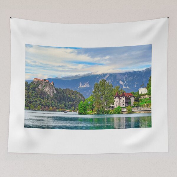 Item preview, Bled Castle and beautiful old houses, Lake Bled, Slovenia  designed and sold by goceris.